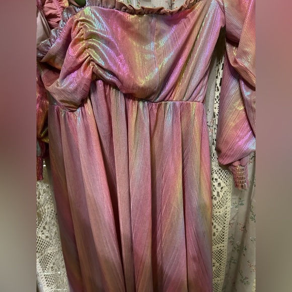 Revolve Show Me Your Mumu Downtown Mini Dress in Rainbow Sunset Shine Size XL - Picture 6 of 8